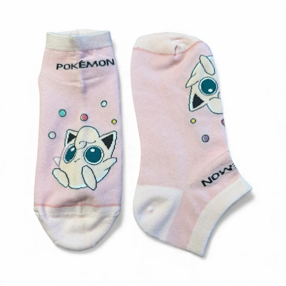 Pokémon Jigglypuff Pink Ankle Socks